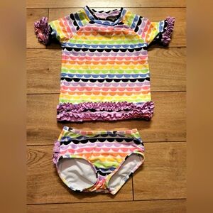 Ruffle Butts Size 4T 2 piece Swimsuit
